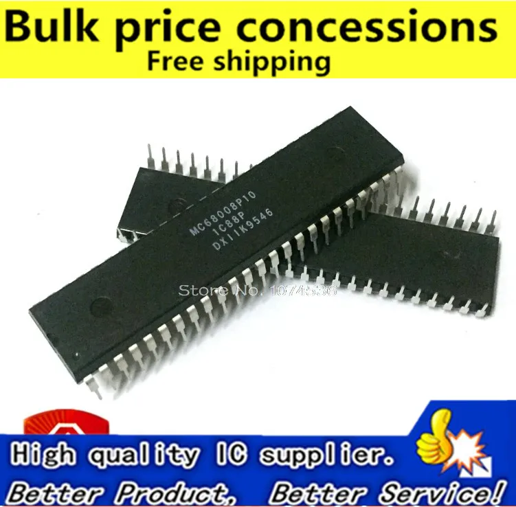 Микропроцессор MC68008P10 MC68008P MC68008 DIP48 16-битный микропроцессор с 8-битной шиной для