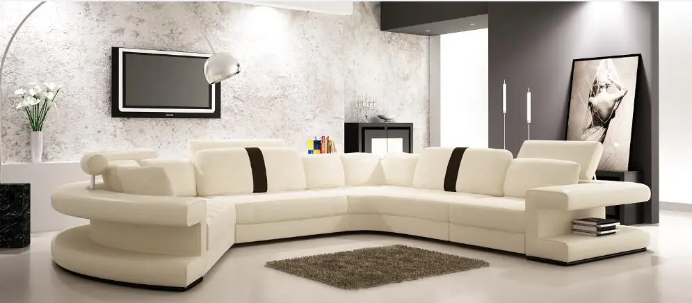 Us 1398 0 Moderne Große Ecke Sofas Mit Leder Sofa In Aus Wohnzimmersofas Auf Aliexpress Alibaba Group