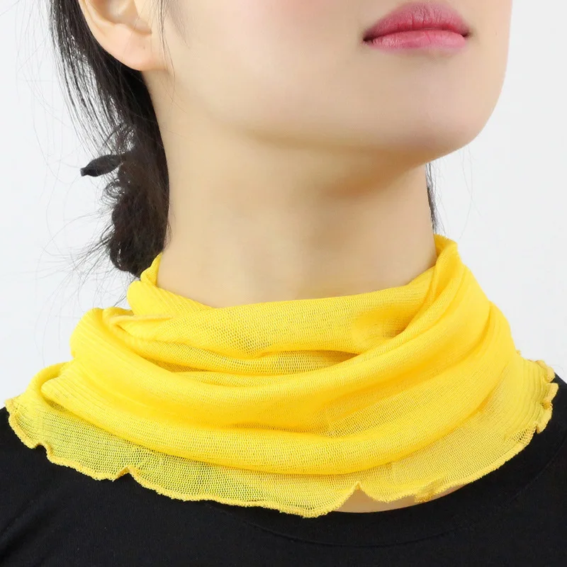 

Women 100% Real Silk Scarf Fashion Comfortable Health Breathable Silk Solid Square Scarves For Female Office Lady Ring 6608-1