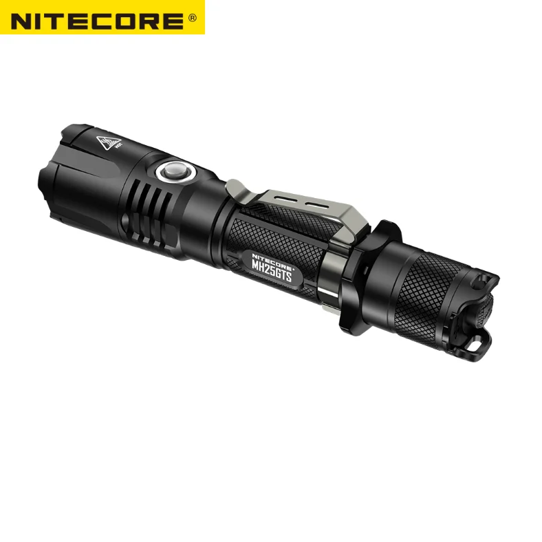  Linterna táctica de carga USB NITECORE MH25GTS CREE XHP35 HD LED 1800 lúmenes con batería NITECORE 