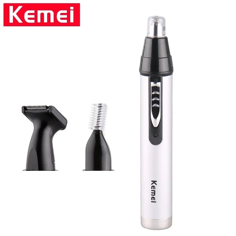 

Kemei KM-6651 Nose Hair Trimmer Device Cleaning The Ears 3 In 1 Multifunctional Rechargeable Hair Clipper Electric Shaver Razor