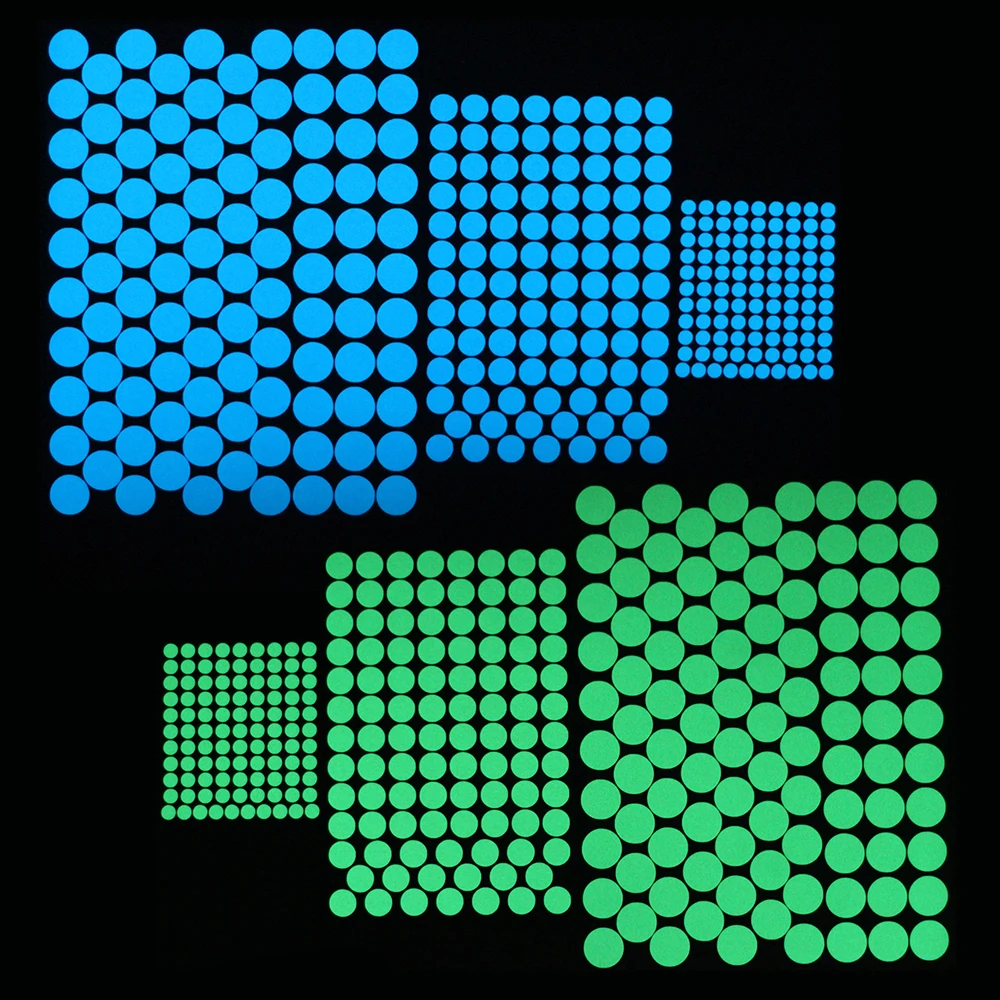 

100pcs Luminous Circles Wall Stickers Glowing Round Dots Stickers for Kids Room Ceiling DIY Decoration Home Decor Circular Decor