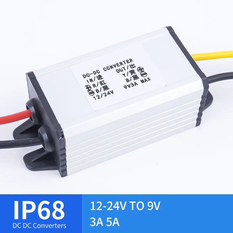 

Mini 12-24V TO 9V 3A 5A Step-Down DC Converter Stepped DC Waterproof Converter Golf Cart Reducer High Quality RCNUN CE RoHS