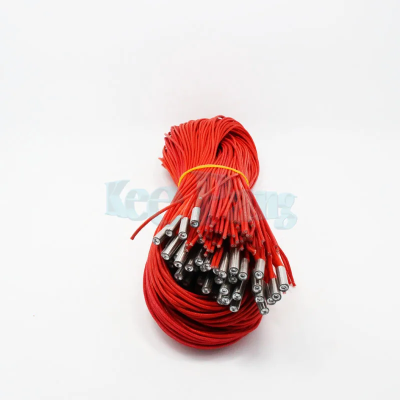 5 шт. патронного нагревателя Reprap 12V 24V 40W 6 мм * 20 Керамика картридж кабель Длина 100 см