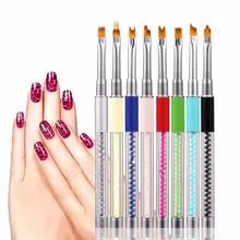 8 шт УФ-гель, акриловый вкладыш для росписи ногтей Советы Дизайн кисть для маникюра Комплект F927