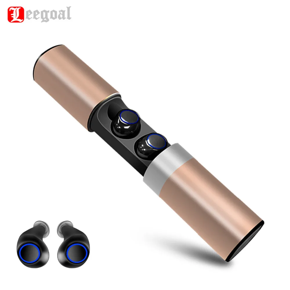 Beste Leegoal S2 Draadloze Oordopjes Bluetooth 4.2 In Ear Oordopjes Touch Control HiFi Stereo Power Bank met Mic voor iPhone Android