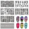 Biutee Nail Stamp Plates set 15 plate +1 Stamper+2 Scraper +1storage bag Desgins Nails Art Stamping Plate Scraper Stamper Set 5
