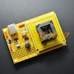 Открытый верх QFP64 STM8 основной плате stm8a STM8S stm8l скачать сиденье Тесты гнездо программист адаптер TQFP64 LQFP64 0.5 мм шаг