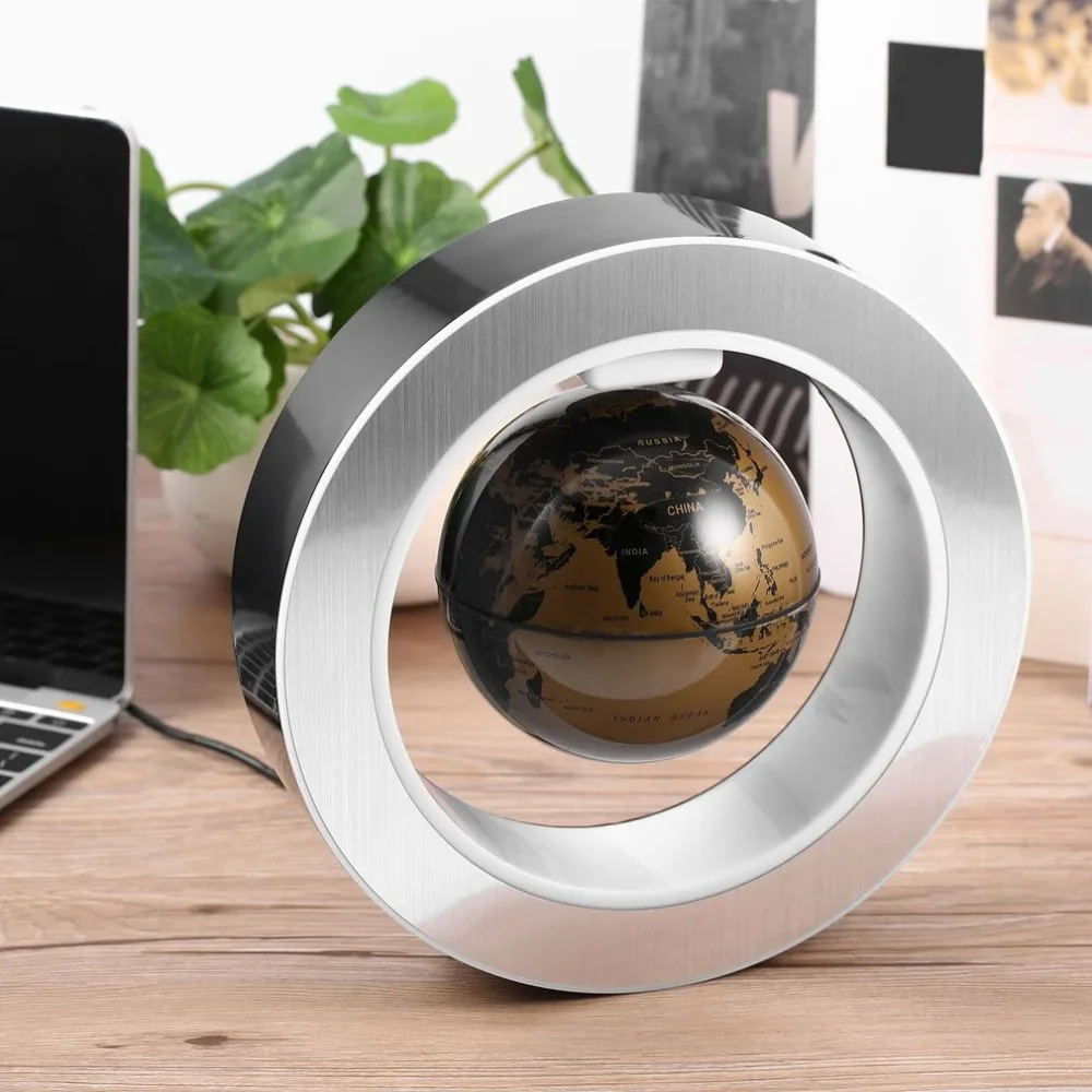 

Magnetic Floating globe Geography World Globe Levitating Rotating World map school office supply Home decor