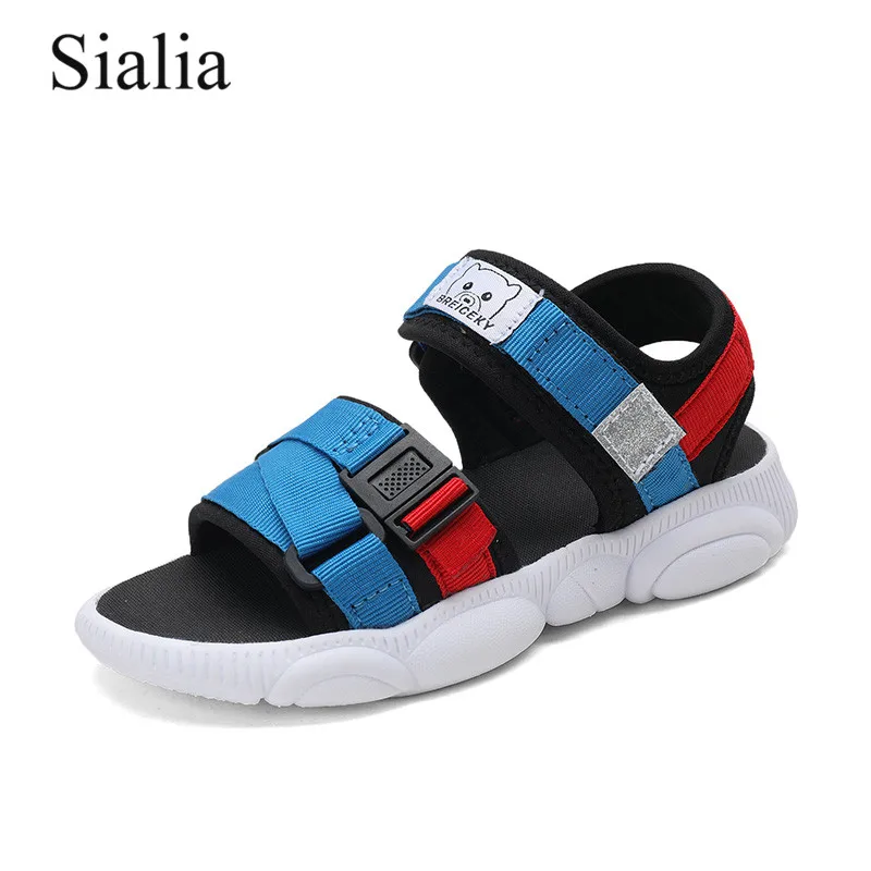 

Sialia Summer Children Sandals For Boys Shoes Kids Sandals Girls Shoes Fashion Open-toe Cloth Hook-Loop Soft Cloth Outdoor 2019