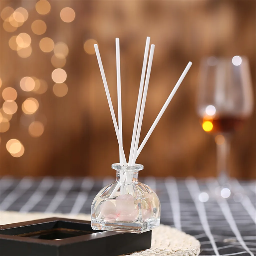 Reed Oil Diffusers with Natural Sticks, Glass Bottle and Scented Oil 60ML Aromatherapy Air fragrant Soothe stress#12/6