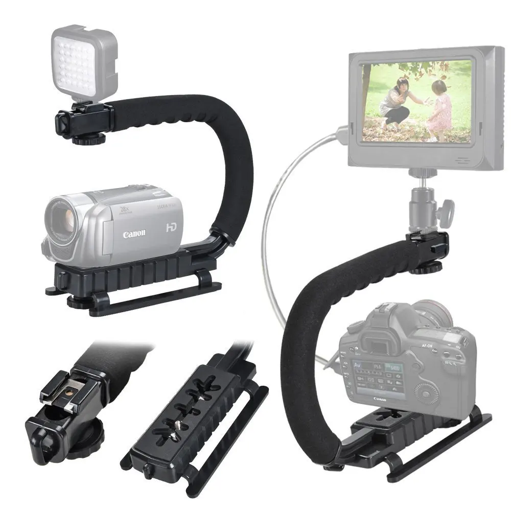C-förmiger Kamera Halter Griff Video Handstabilisator für DSLR Gopro Held Kamera 