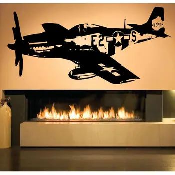 

Airplane Sticker Vehicle Decal Classic Aircraft Posters Vinyl Wall Decals Aeroplane Parede Decor Mural Airplane Sticker