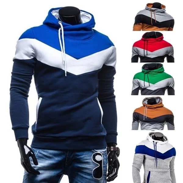 Zogaa Новый демисезонный для мужчин's толстовки и кофты Slim Fit повседневное хлопок