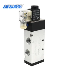 4V410-15 good quality 5 port 2 position Solenoid Valve DC24v,DC12V,AC24V,AC36V,AC220V,AC380V with Fittings 4V410-15 good quality 5 port 2 position Solenoid Valve DC24v,DC12V,AC24V,AC36V,AC220V,AC380V with Fittings