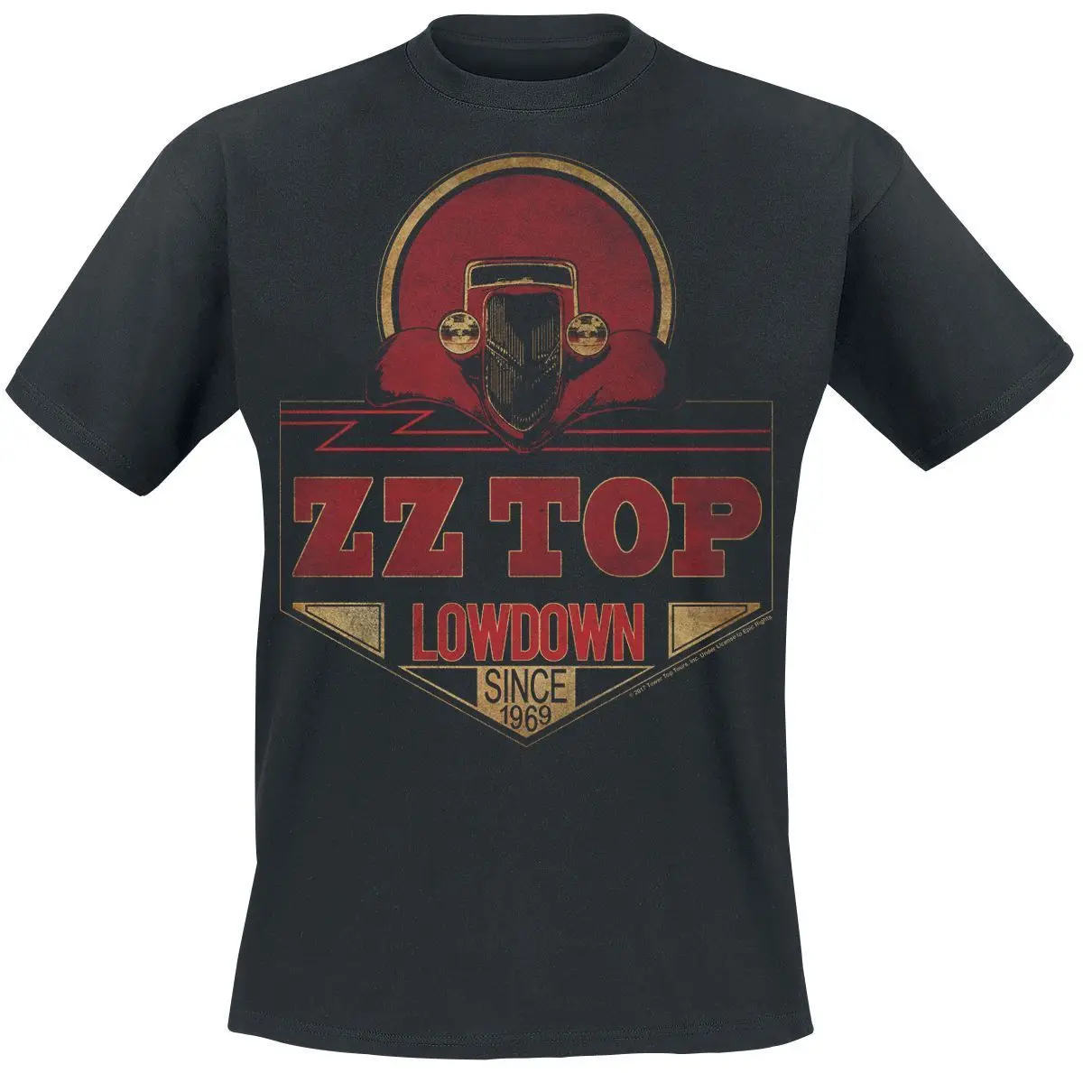 ZZ Top низкое с 1969 года Футболка черный | Мужская одежда
