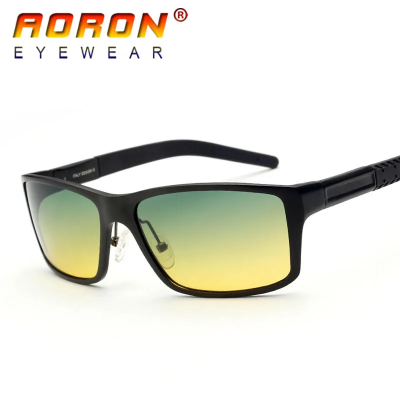 

Men's Al-Mg Lens Day&Night Vision Driving Polarized Aluminium Sunglasses Sport Outdoor Goggles Running Glasses Metal Frame 8554