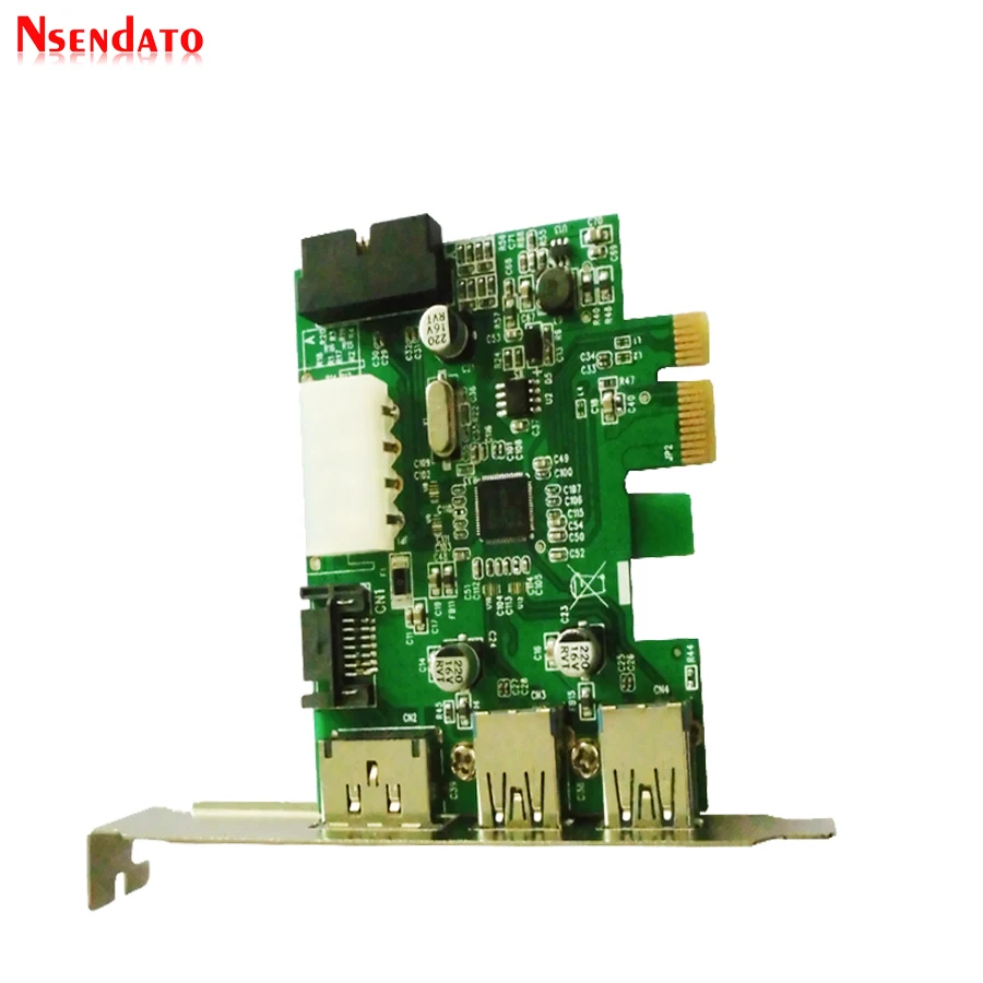 PCI Express устройство работающее от прикуривателя с 2 портами USB3.0 eSATA eSATAp II & USB 3 0 к E