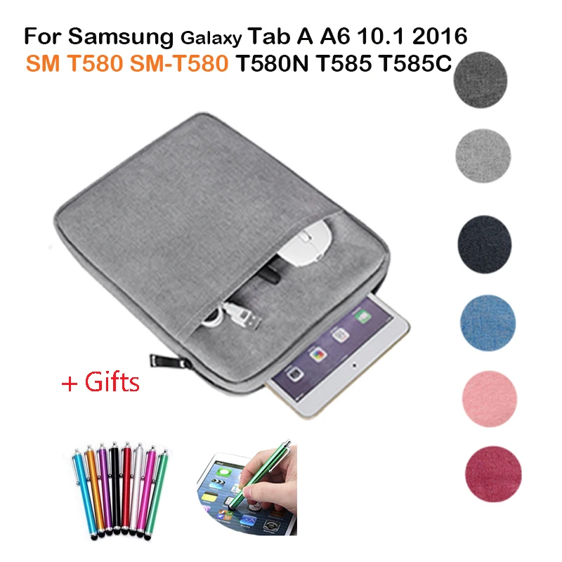 Бесплатный подарок + Чехол сумка для Samsung Galaxy Tab A A6 10,1 2016 SM T580 SM T580 T580N T585 защитный чехол для экрана планшета|Чехлы для планшетов и электронных книг| - AliExpress