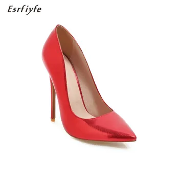 

ESRFIYFE New 2018 Brand Shoes Fashion Woman High Heels Pointed Toe Pumps Women Sexy Party Wedding Shoes