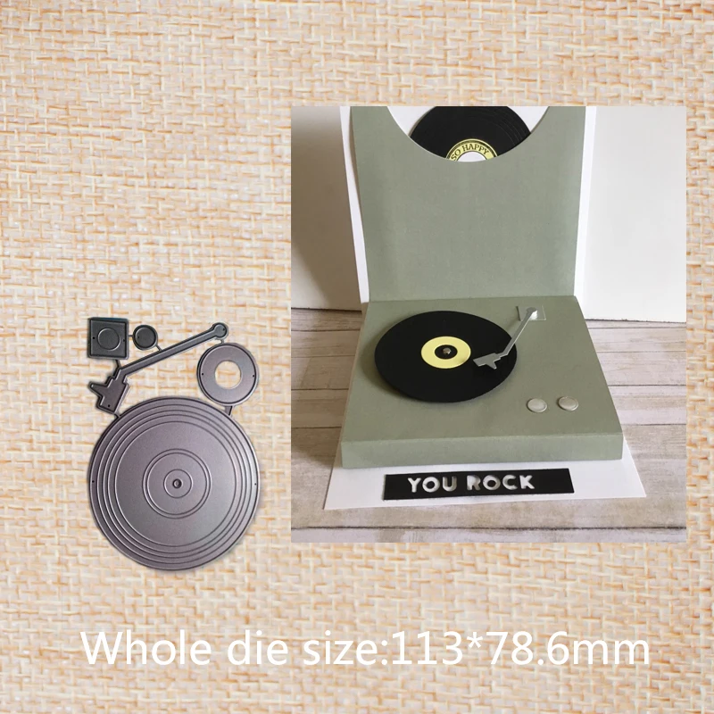 

Compact disc Metal Cutting Dies for DIY Scrapbooking photo album Decorative Embossing DIY Paper Cards 113*78.6 mm