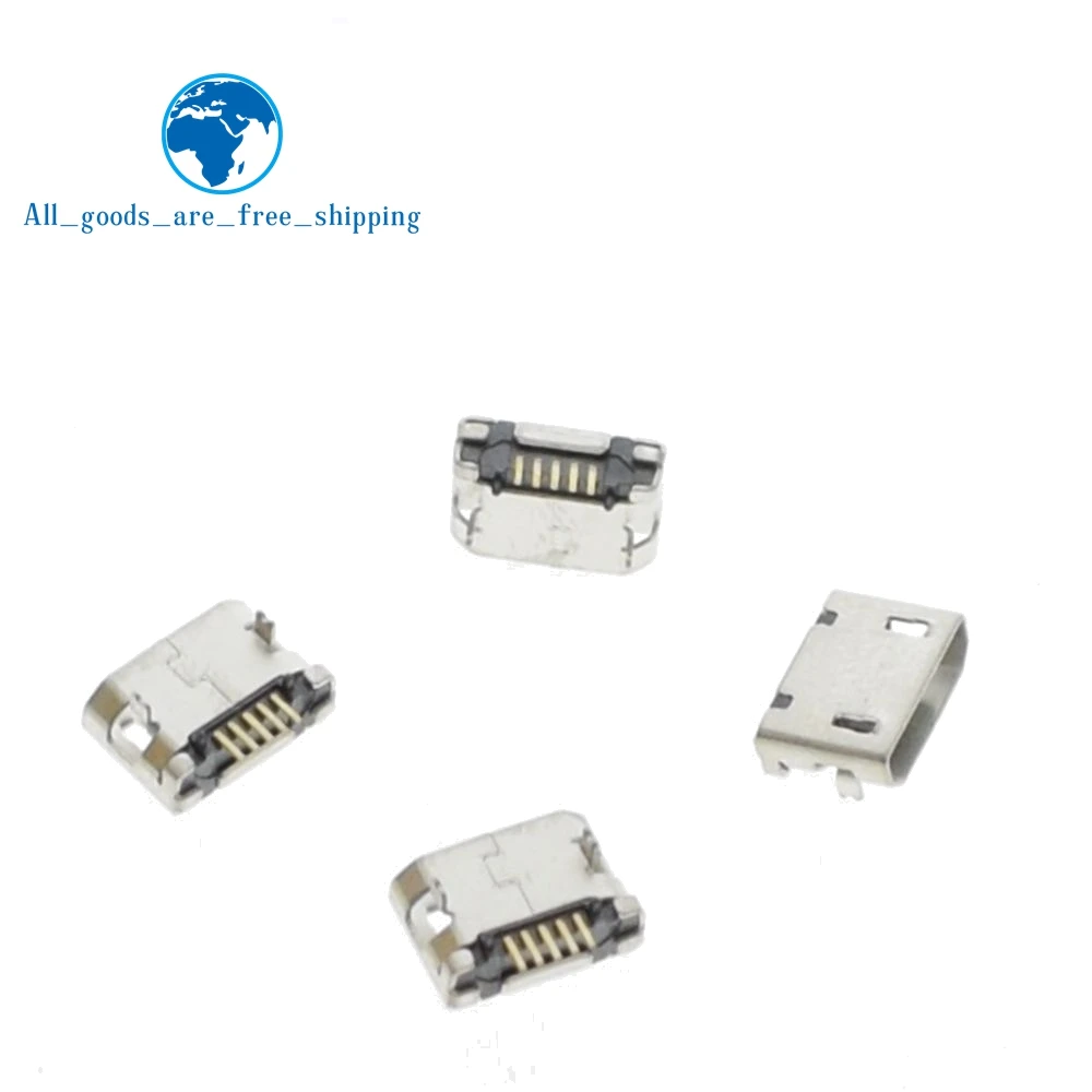 10pcs Micro USB 5P,5-pin Micro USB Jack,5Pins Micro USB Connector A-02