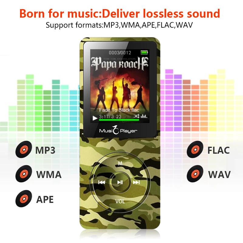 Btsmone Новый MP3 плеер Встроенный динамик и 16G с FM/радио может играть 100 h hifi музыка