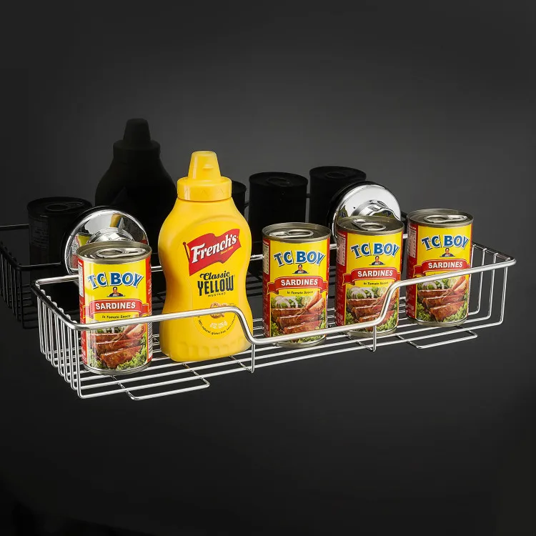 

Suction Cup Shower Caddy Bath Shelf Storage, Combo Organizer Basket for Shampoo, Conditioner, Soap, Razor Bathroom Accessories -