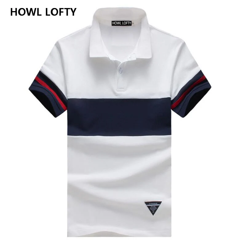 HOWL LOFTY 2017 Новый бренд 92% хлопок camisa мужская рубашка поло Повседневная строчка