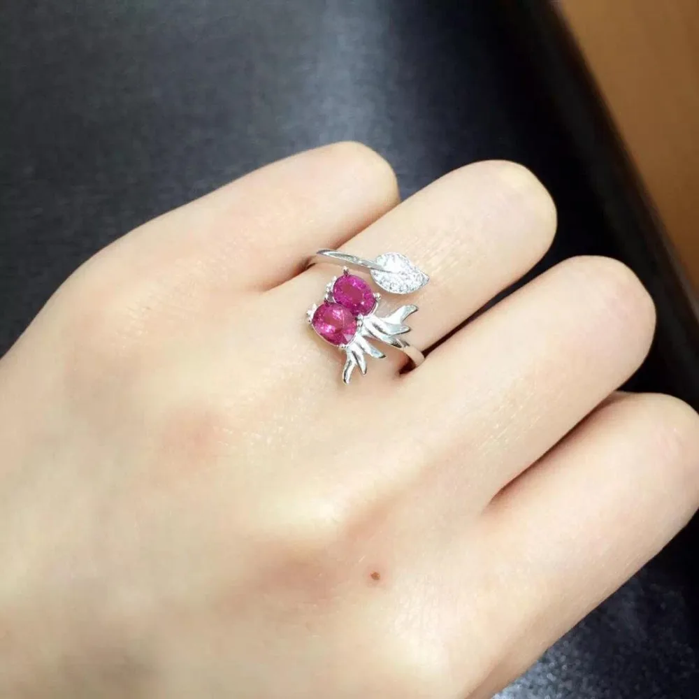 

Anillos Qi Xuan_Trendy Jewelry_Tourmaline Stone Elegant Woman Rings_S925 Solid Sliver Fashion Rings_Manufacturer Directly Sales