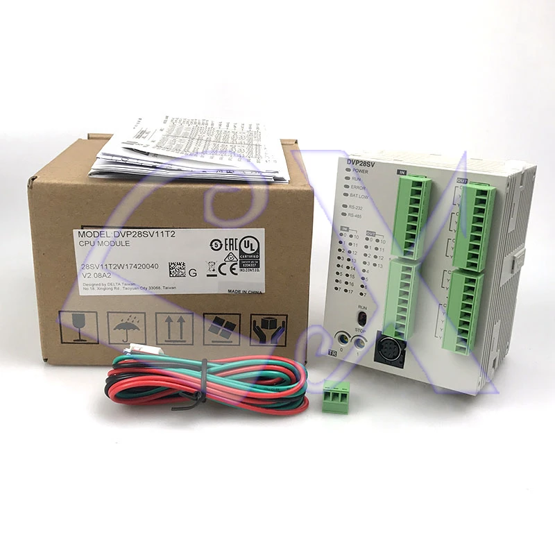 

Freeshipping Original Delta DVP28SV11T2 DC24V PLC Programming controller 16DI 12DO transistor input