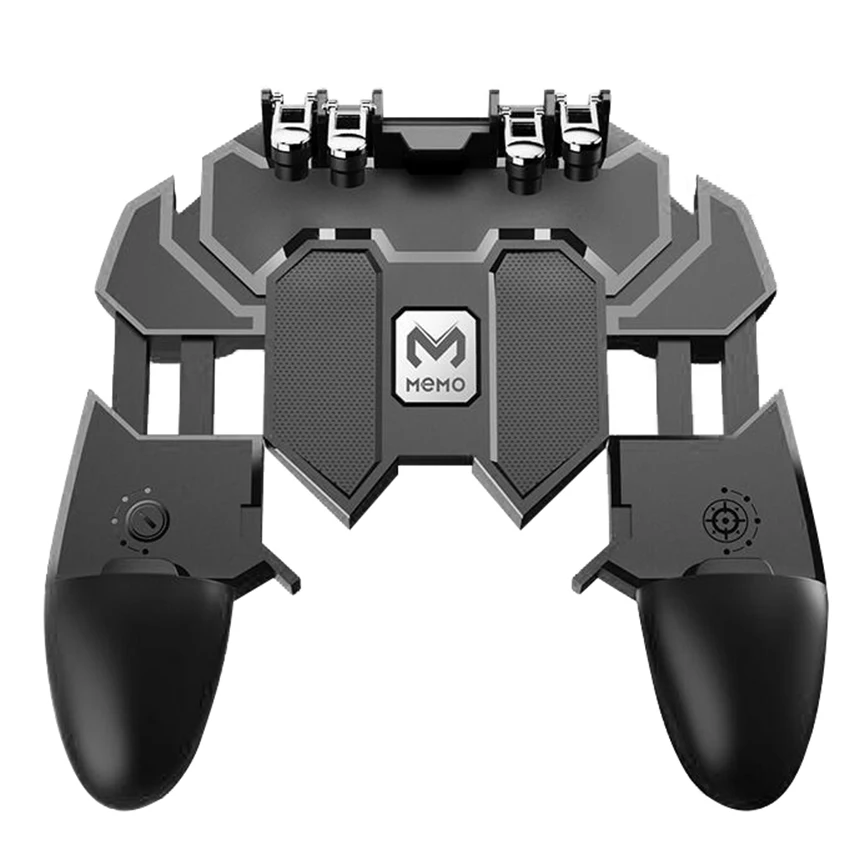 

Mobile PUBG Controller Turnover Button Gamepad for PUBG IOS Android Six 6 Finger Operating Gamepad Peripherals PUBG Controller