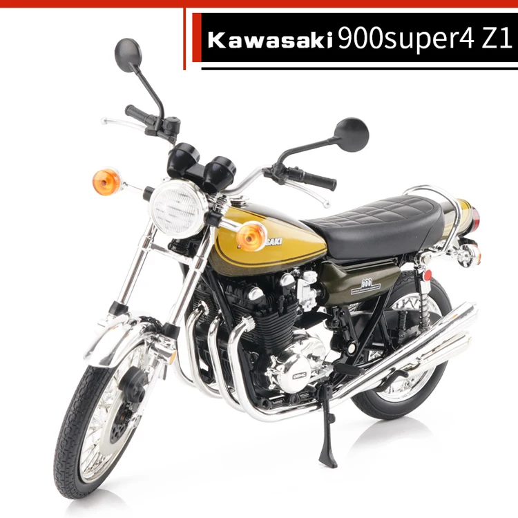1:12 Масштаб Aoshima литья под давлением Kawasaki 900super4 Z1 мотоцикл игрушки Collecion гоночный