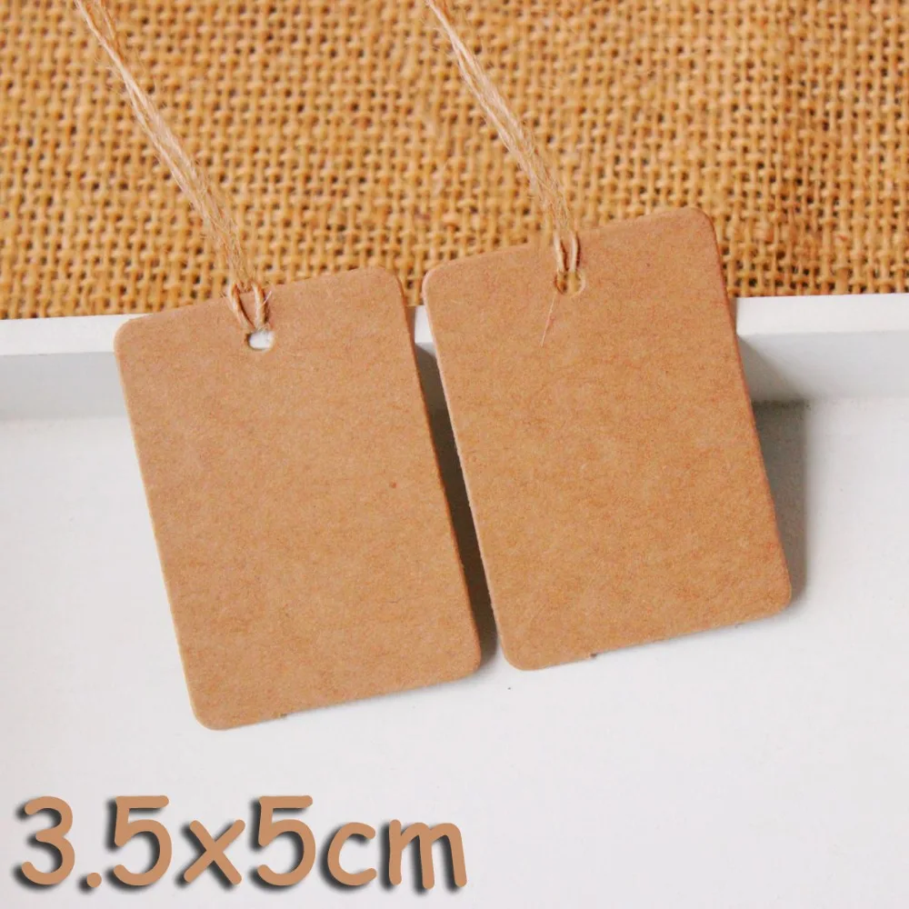 Hang Tags / Price Tag / Gift Tag / Note Tag Kraft Cardstock 3.5cmx5cm