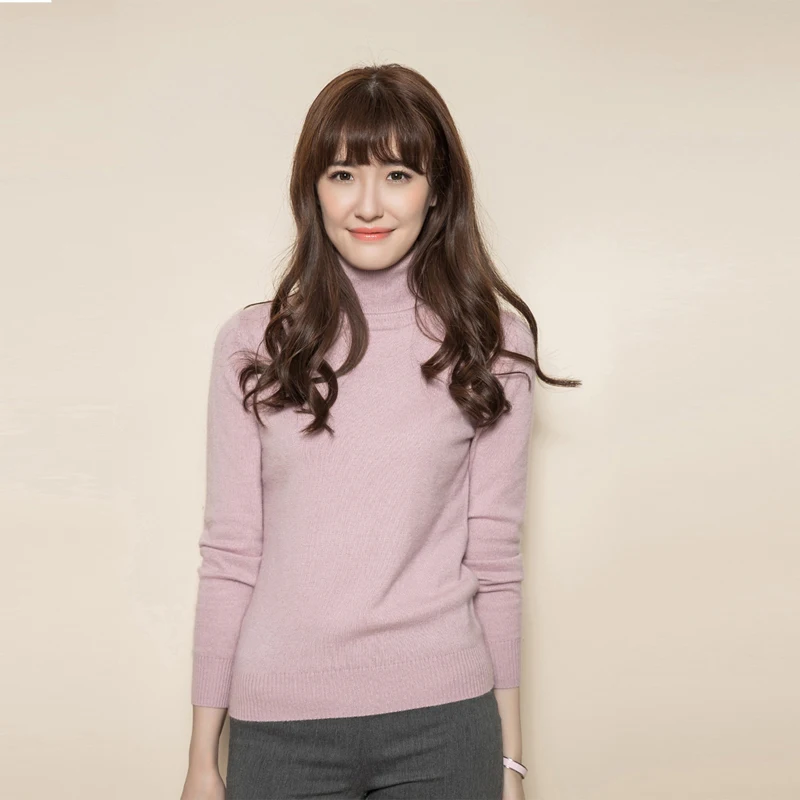 adohon 2018 womens winter Cashmere sweaters and auntmun women knitted Pullovers High Quality Warm Female thickening Turtleneck