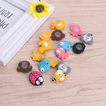 

8pcs/Lot Shoe Accessories Decoration Small Animal Kids Gift New Fashion Mini Decoration Cute PVC