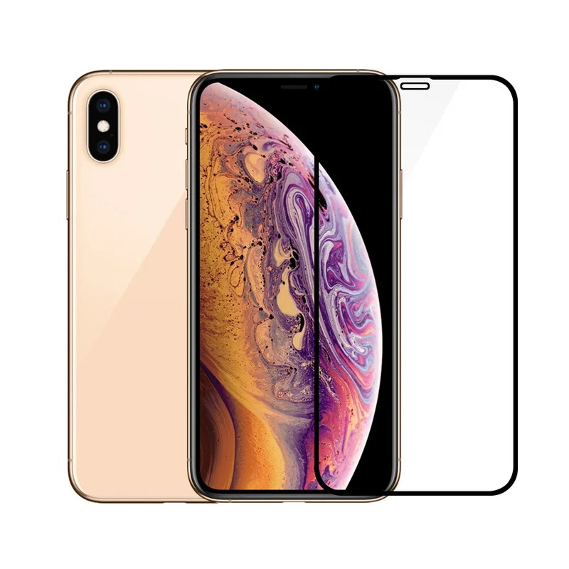 

Screen Protector Glass for IPhone Xs MAX X XS XR 7 8 6 6S Plus Protective Glass Tempered Glass Full Cover Film 9H 2.5D Protector