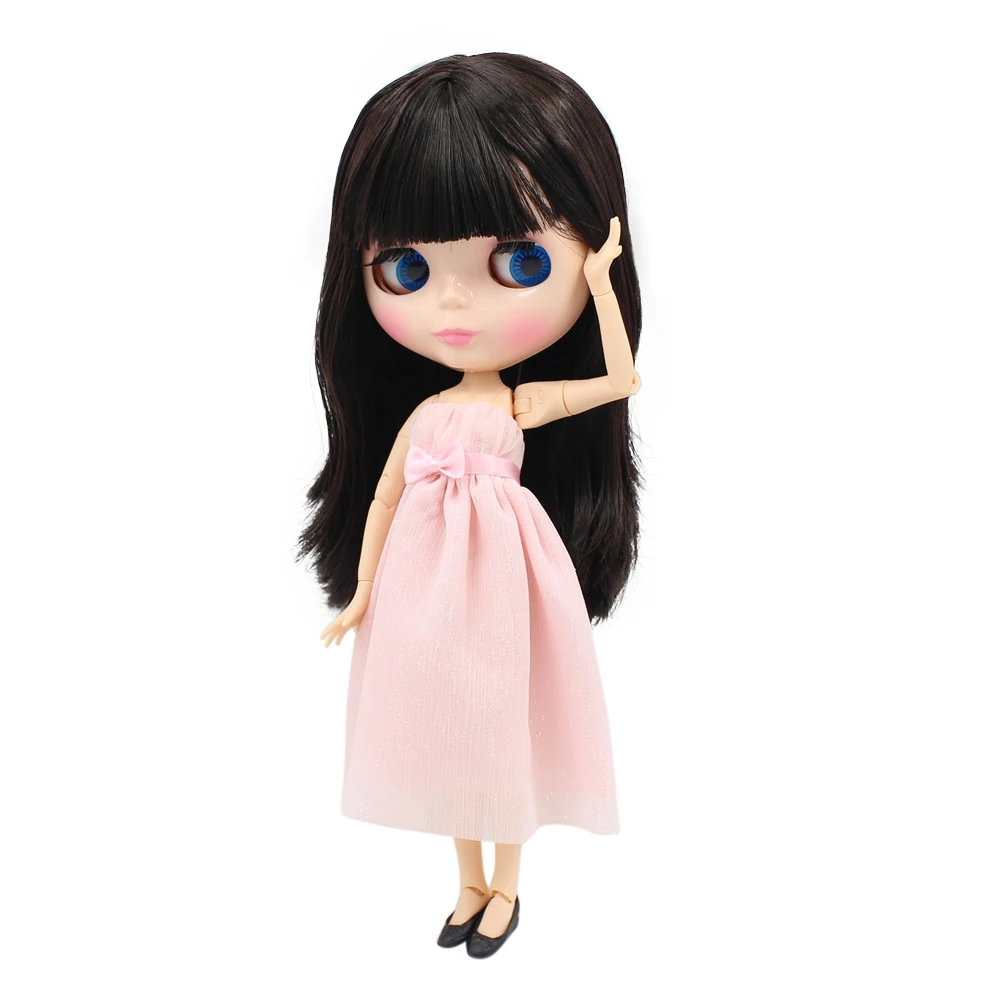 Ледяная кукла DBS Blyth 1/6 игрушка темно коричневые волосы шарнир тела bjd натуральная