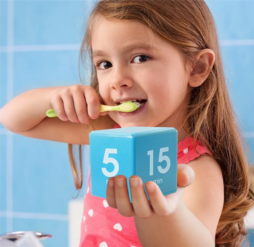 

Clock Timer Alarm Cube Digital 5, 15, 30, 60 Minutes Time Management White for Kitchen Children for sports