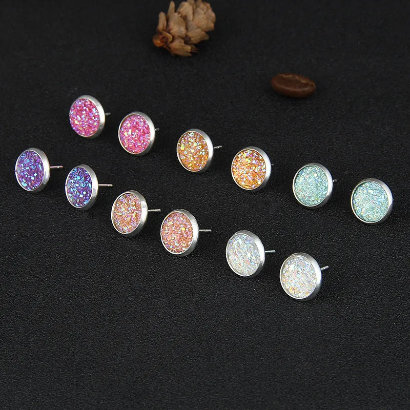 Colorful Round Earrings 1