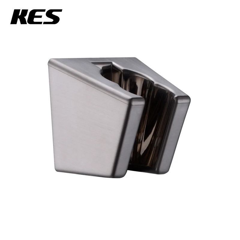 KES C102 Ванная комната ABS портативный душ кронштейн держатель настенный кронштейн для телевизора - Цвет: Brushed Nickel
