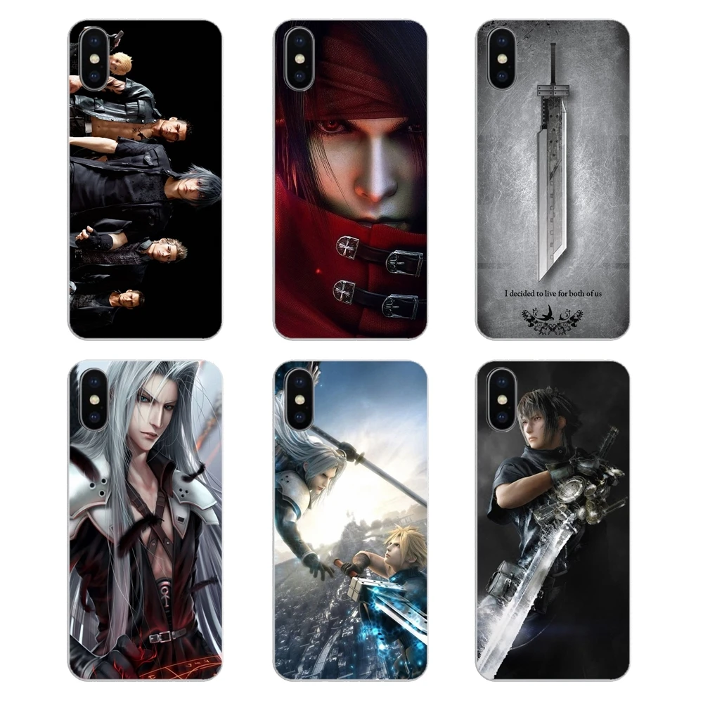 Soft Transparent Shell Covers For Nokia 2 3 5 6 8 9 230 3310 2.1 3.1 5.1 7 Plus Game Final Fantasy IX Advent Children Art |