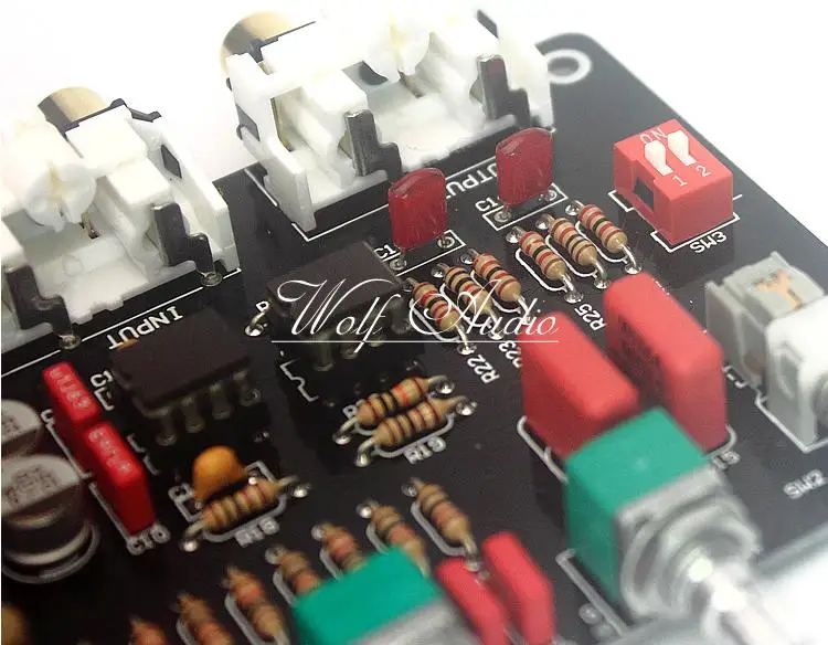 Сборочный YD-2 HiFi NE5532 предусилитель доска регулятор громкости предусилитель плата с черным корпусом