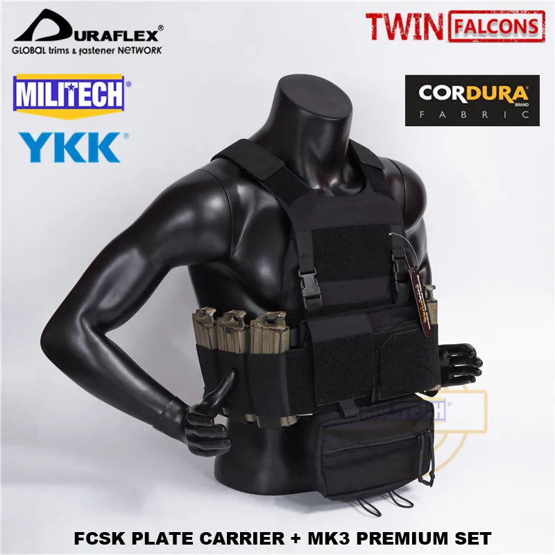 MILITECH TW FCSK BK CQC MOLLE MK3 нагрудная установка Премиум набор военный боевой штурмовой тактический жилет полицейский корпус Броня пластина Перевозчик