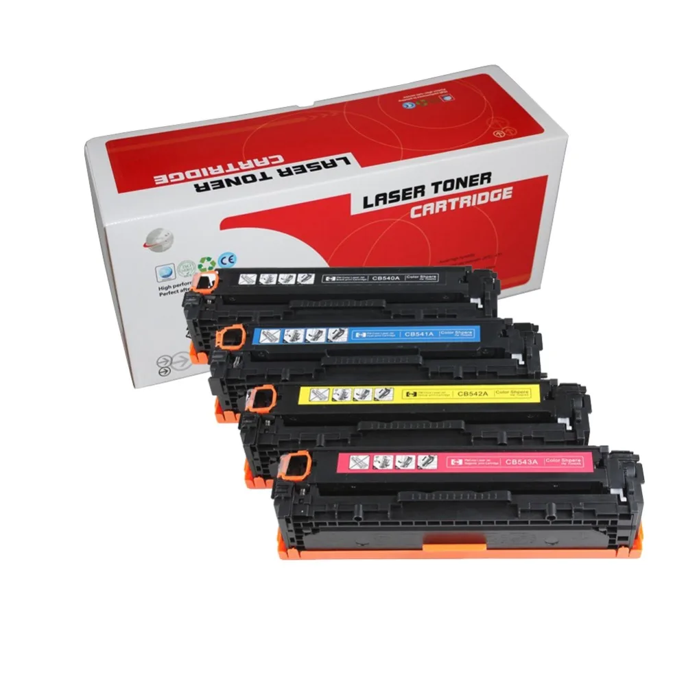 Совместимый картридж с тонером CB540A CB540 540A 540 CB541A CB542A CB543A 125A для HP Color LaserJet CP1215 CP1515n