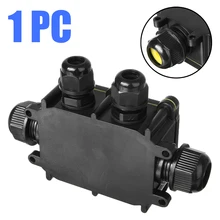 Новинка 450V 24A 4 Way пластиковая Водонепроницаемая электрическая распределительная коробка кабельный провод соединитель пыленепроницаемый IP68 Распределительная Коробка Чехол черный