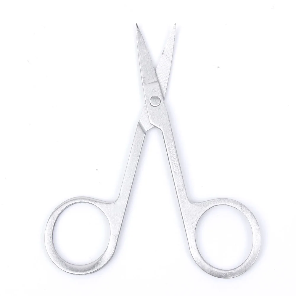 1pc Stainless Steel Small Eyebrow Nose Hair Scissors Cutter