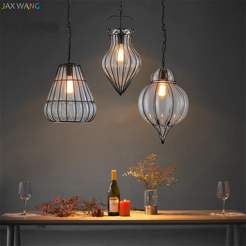 American Vintage Hanging Pendant Lights Dining Room Restaurant Bar Cafe