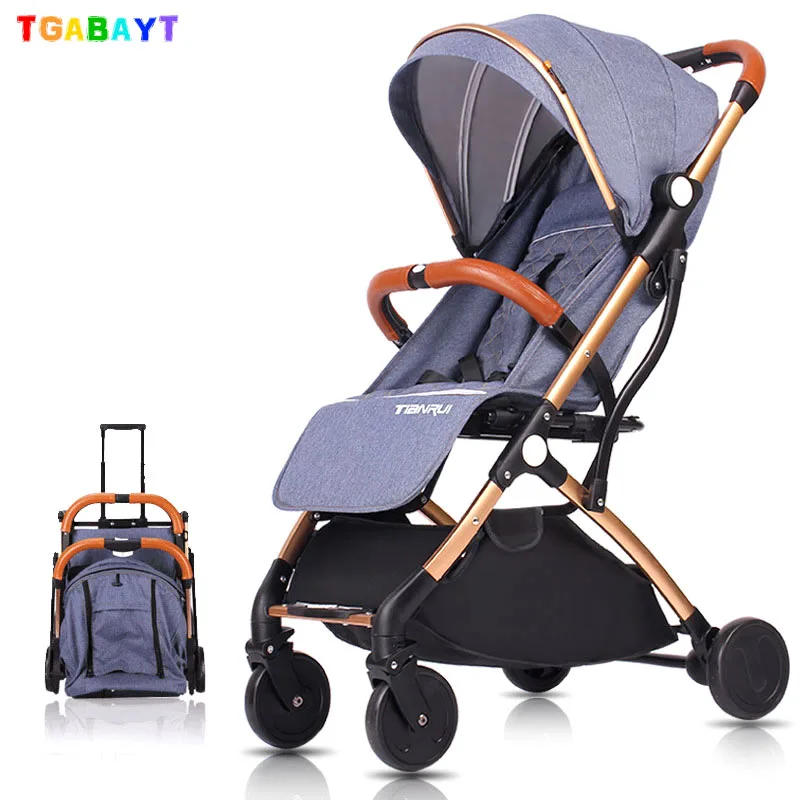 yoya High Landscape Portable Lightweight Baby Strollers Foldable Baby Pram Pushchairs Kinderwagen can sit can lie trollery