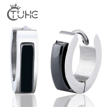 

Top Quality Simple Style Ceramic Earrings Jewelry Black White -Color Paved with AAA Ceramic Stud Earrings for Women Wedding Gift